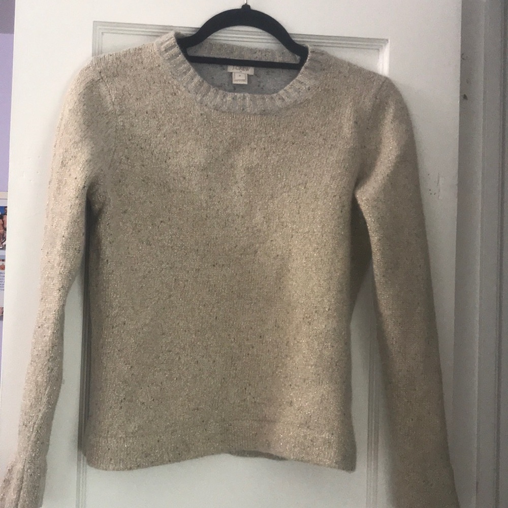 Gold/Tan J. crew wool sweater